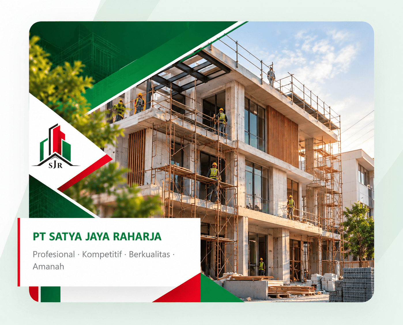 Dokumentasi konstruksi dari company profile PT Satya Jaya Raharja